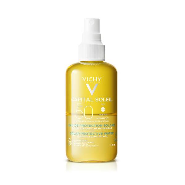 Vichy capital soleil eau de protection solaire spf50, 200ml
