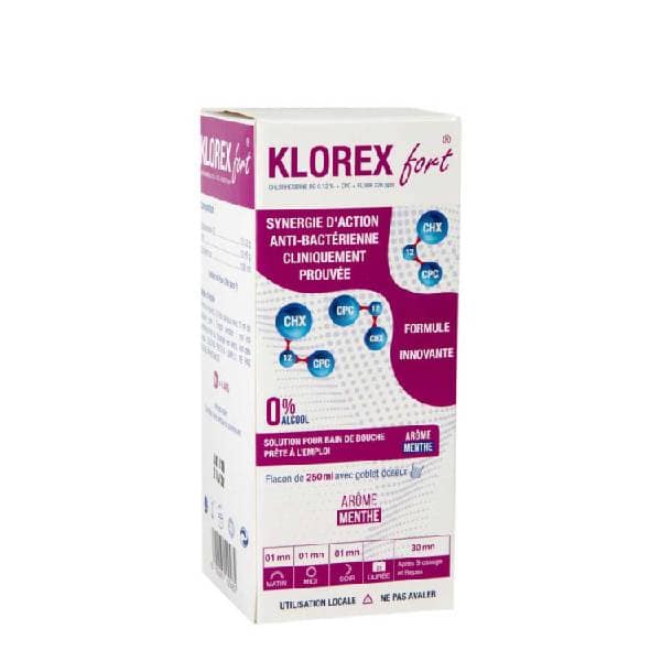 STODERMA KLOREX FORT BAIN DE BOUCHE 250ML