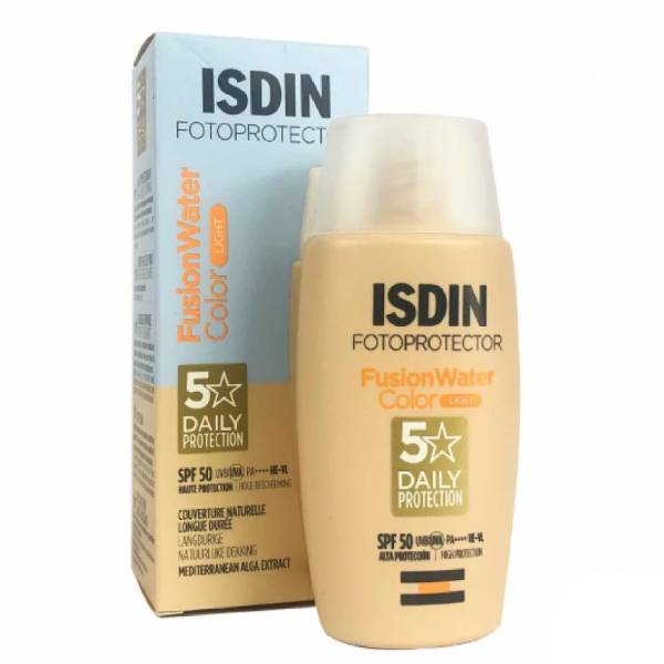 Isdin Fotoprotector fusion water color  light spf50  fluide solaire teinté