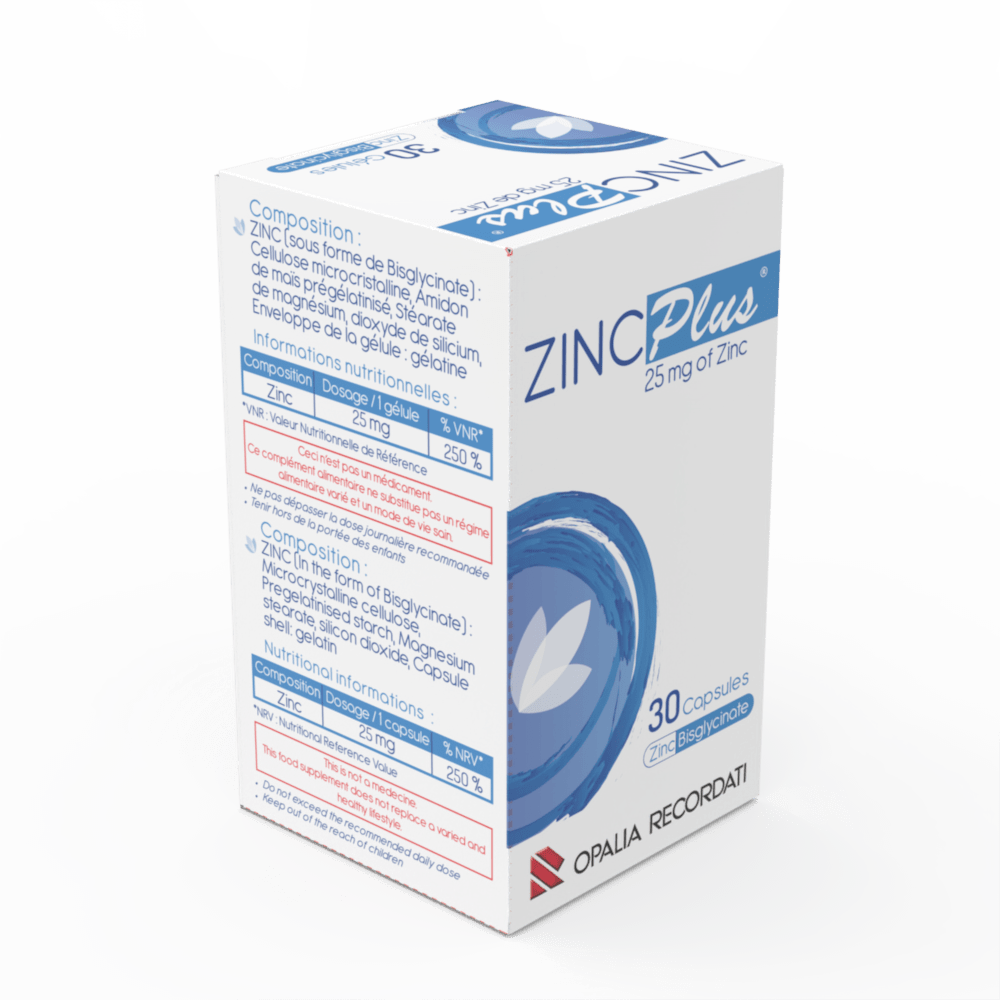 ZINC PLUS 25MG GELULES B/30 – OPALIA