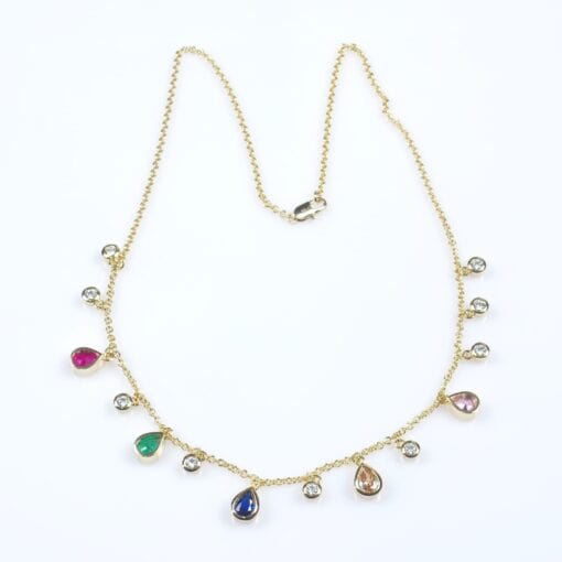 Premium plaqué Or Collier Multi couleur SN00622G50 – Image 2