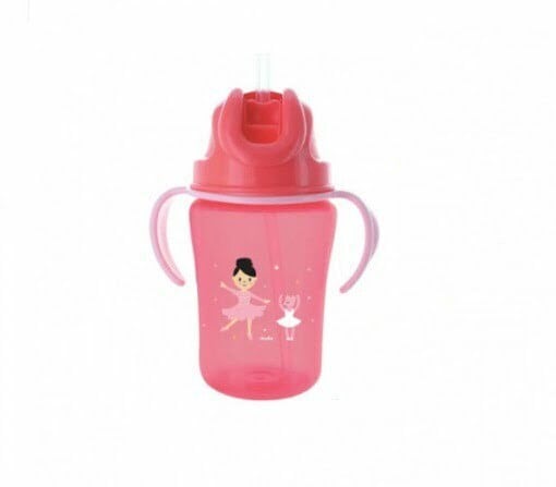 Baby pur tasse avec paille  ET ANSES 300 ML 6M