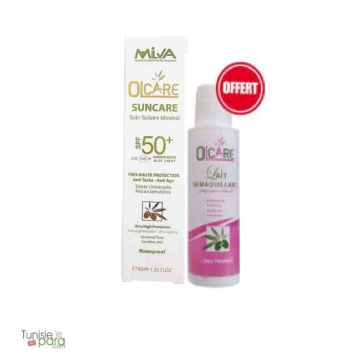 milva olcare suncare écran solaire minéral spf 50 Teinté – Image 5