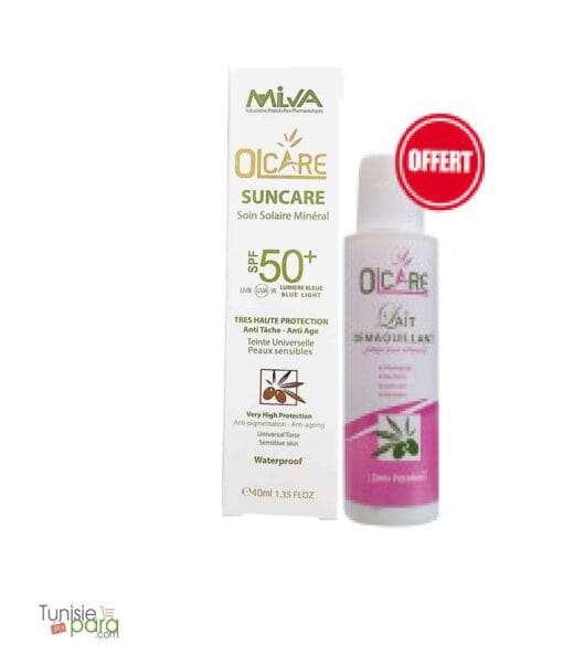 milva olcare suncare écran solaire minéral spf 50 Teinté – Image 4