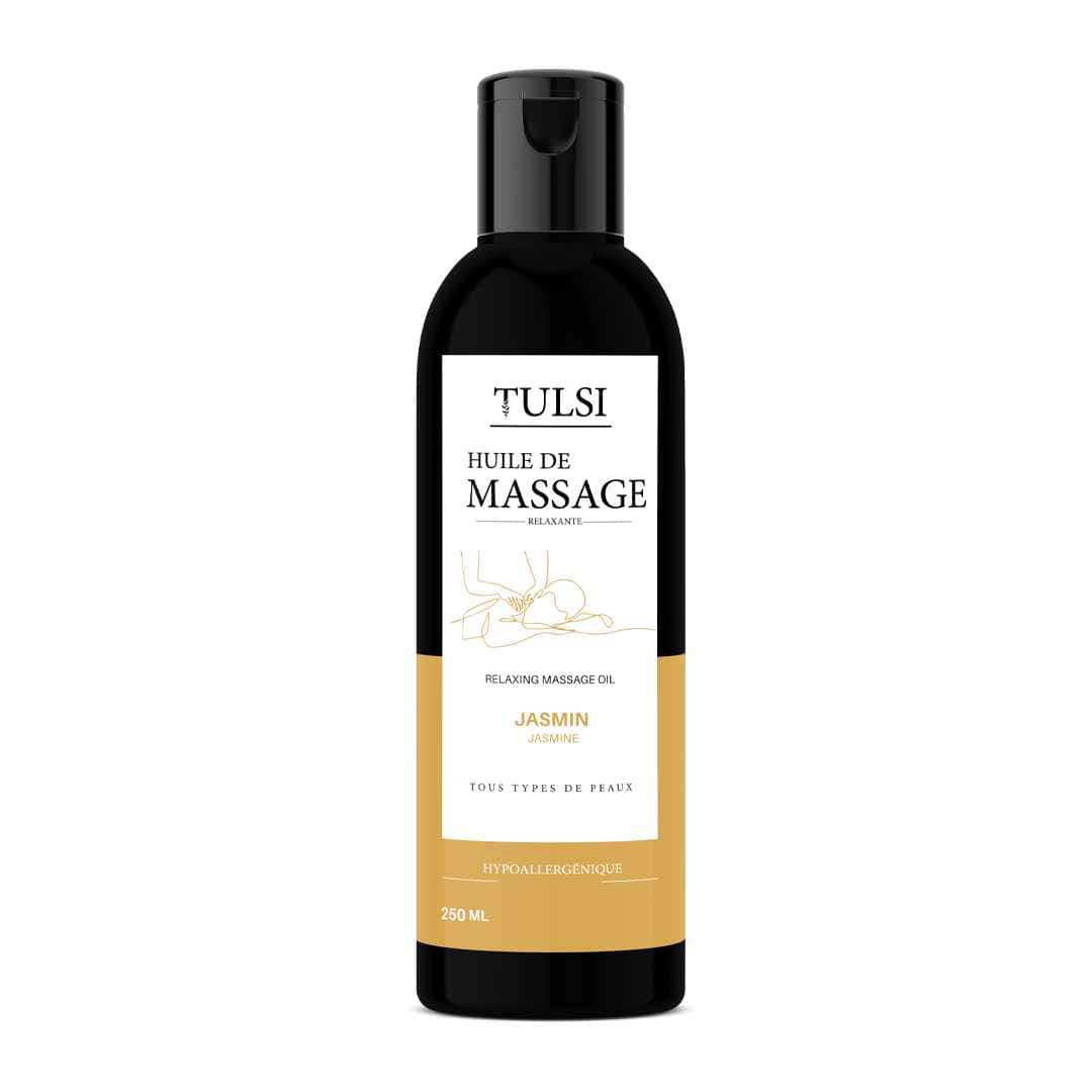 TULSI huile de massage jasmin 250 ml (Emballage défectueux   )