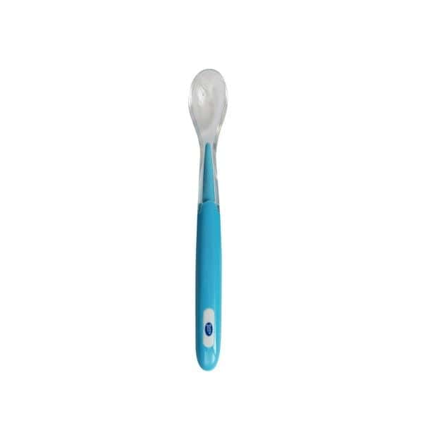 Baby pur cuillere en silicone 4m + bleu – Image 3