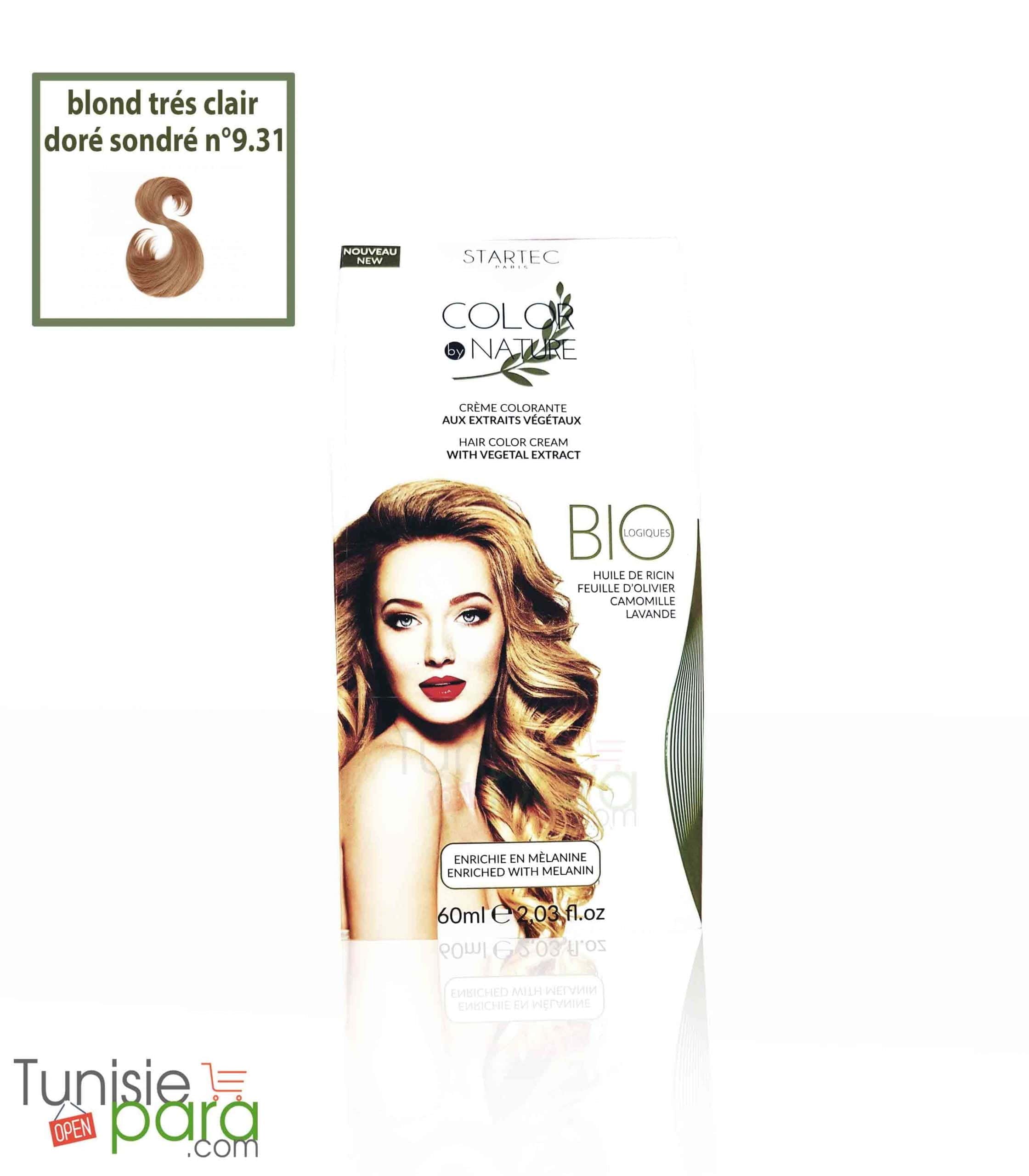 Startec coloration blond trés clair doré cendré  n° 9.31
