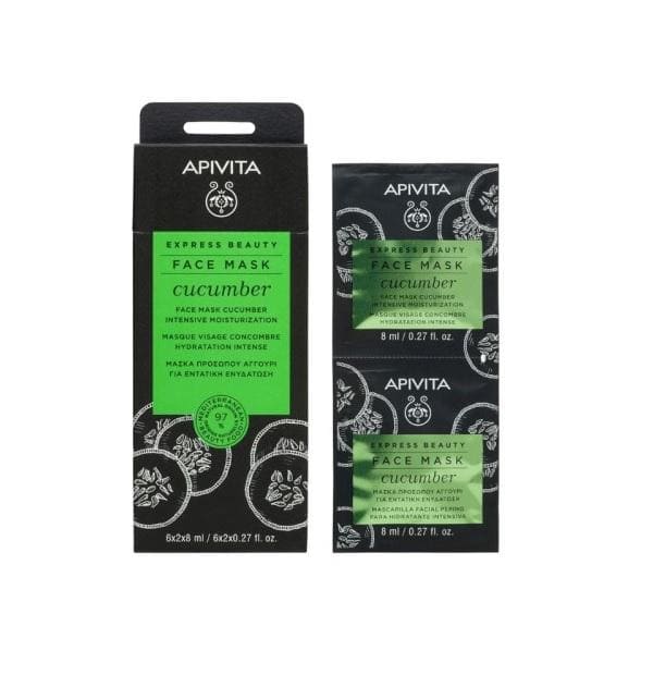 APIVITA express face mask cucumber 6*2*8 ml