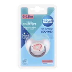 CANPOL babies 2 sucette orthodontique silicone 6-18M+ night dreams fluorescente