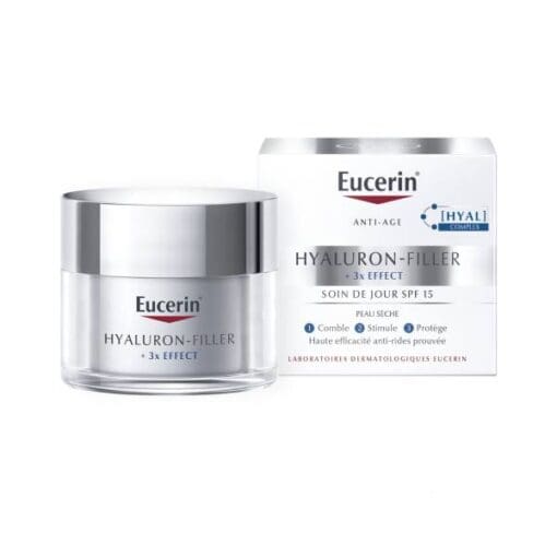 Eucerin Hyaluron-Filler *3 effect Soin de Jour Peau Sèche SPF15 50ml