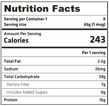 Instant OATS 1 Serving Pocket ORIGINAL 65g – Image 2
