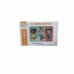 JOUET : 6 cubes en bois CAB-728