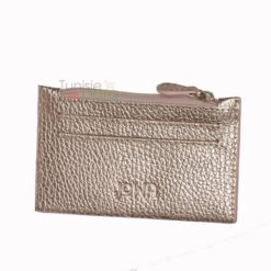 JOWA Porte carte zip Couleur argent pailleté