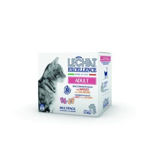 Lechat Multibox Beef/Salmon 12x100gr