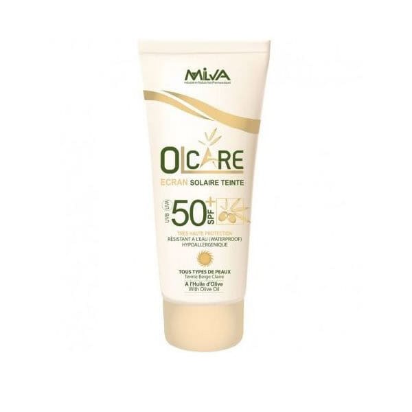 Milva olcare ecran solaire teinte beige claire spf 50+ 50 ml