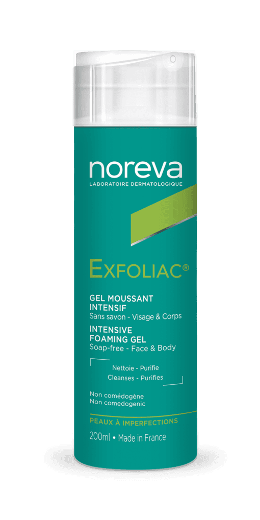 NOREVA EXFOLIAC gel moussant  intensif 200ml – Image 2