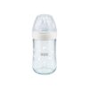 NUK biberon en verre nature sens temperature blan 240ml