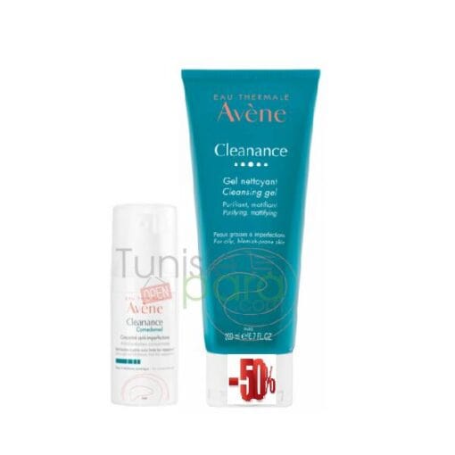AVENE Clenance coffret comedomed + gel nettoyant