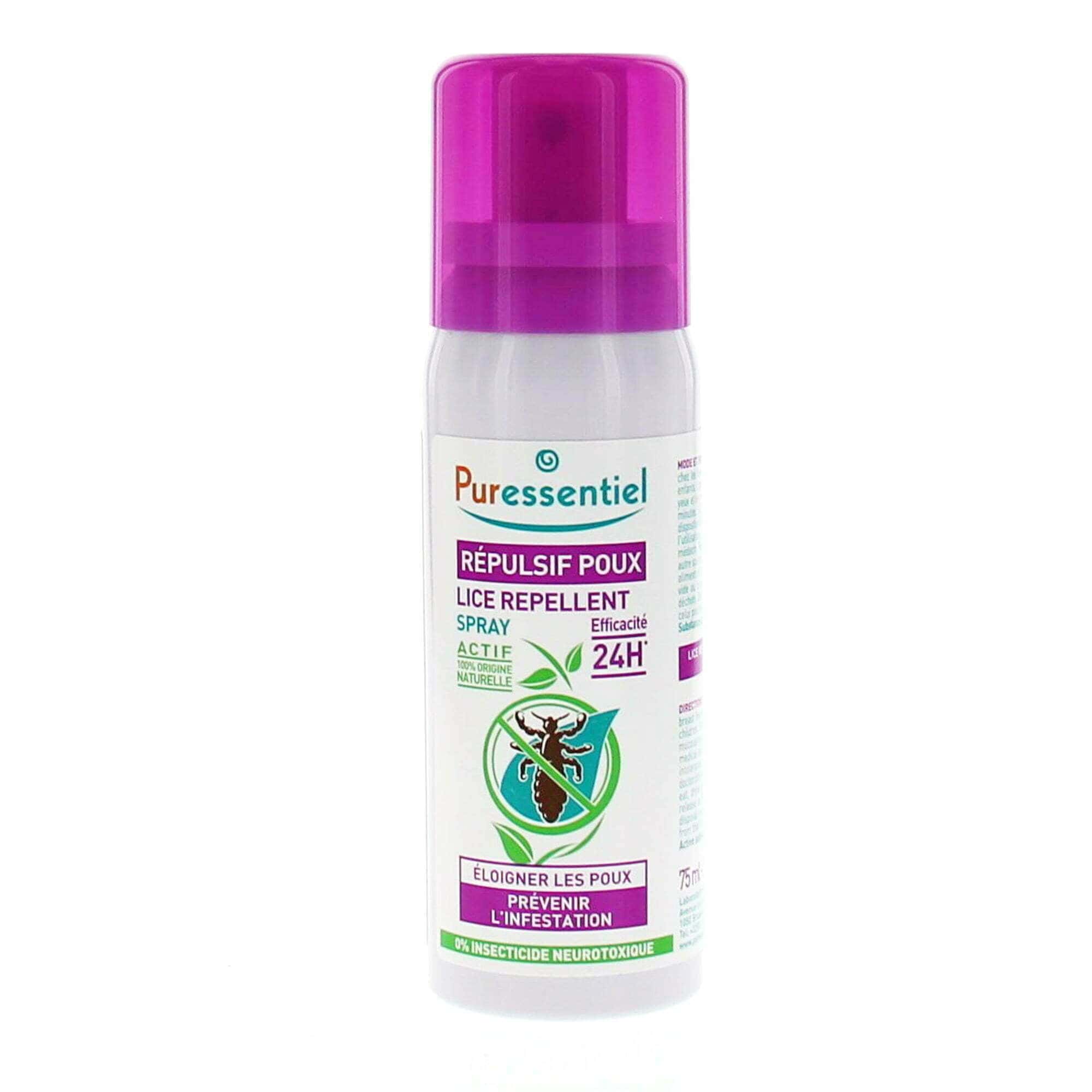 PURESSENTIEL Anti poux repulsif poux spray 75ml