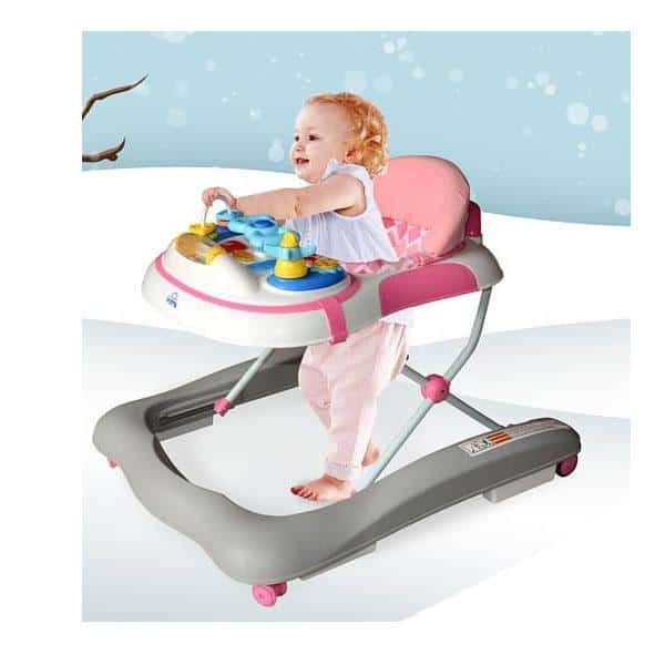 Prima Baby Trotteur Pousseur 2en1 FIRST STEP Gris de 6mois à 18mois – Image 4