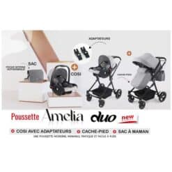 Prima Baby Poussette bébé AMELIA Duo Gris