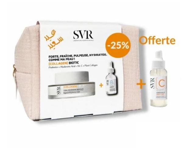 SVR TROUSSE collagen biotic 50ml + ampoule b + mini ampoule c offerte