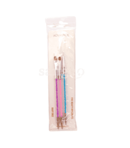 AOYASIYUE ensemble pinceaux gel combinee 3 pieces soin ongles – Image 2
