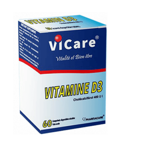 PHARMACARE VICARE vitamine D3 400UI 60 Comprimés – Image 2