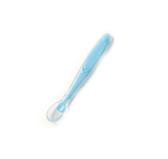 Baby pur cuillere en silicone 4m + bleu
