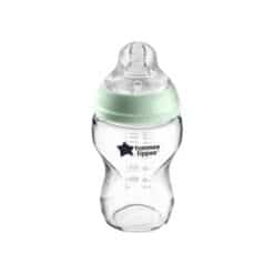 TOMMEE TIPPEE biberon en verre 0m+ 250ml vert