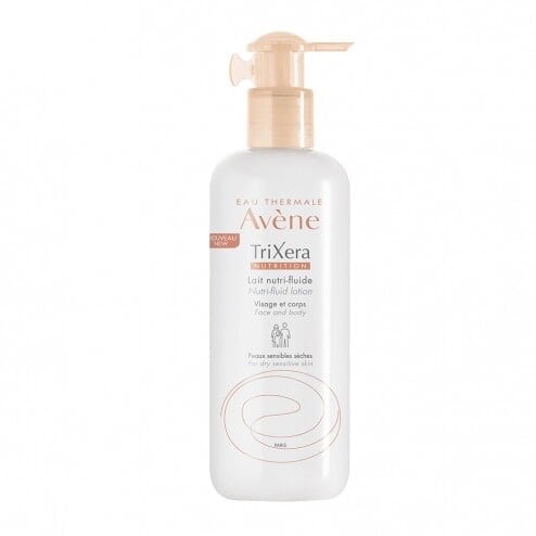 AVENE trixera lait nutri-fluide visage et corps peaux sensibles et sèches 400 ml