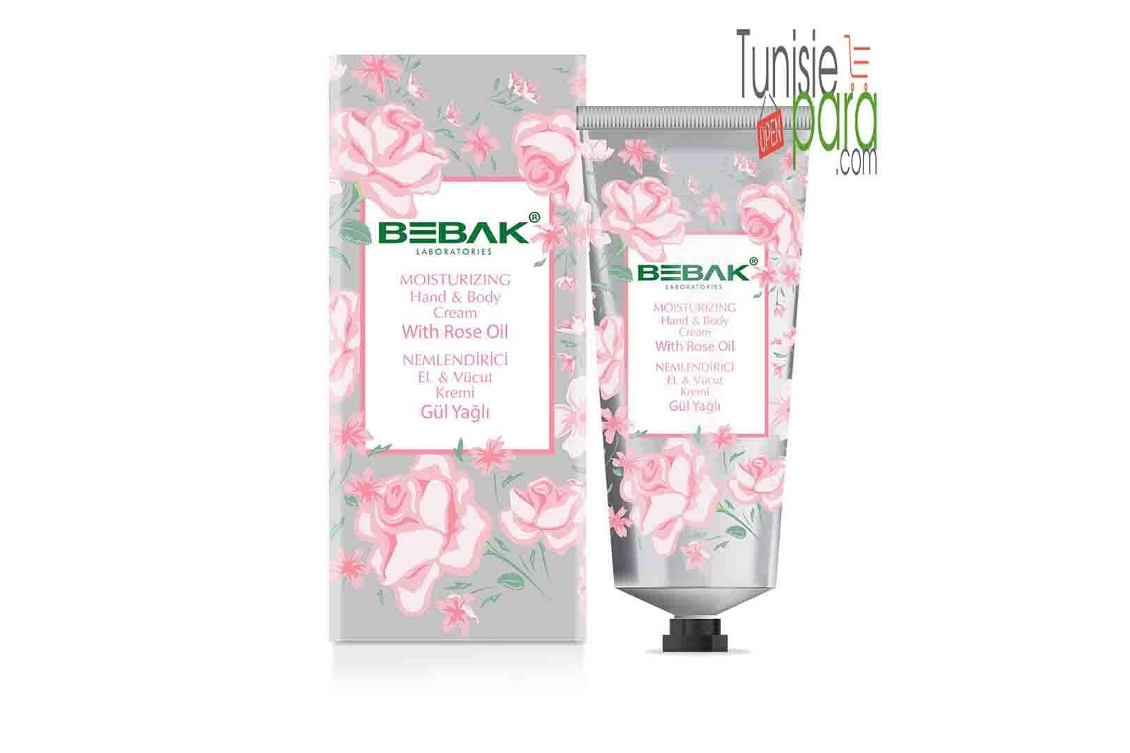 BEBAK Crème pour les mains à l'extrait de rose 60 ML