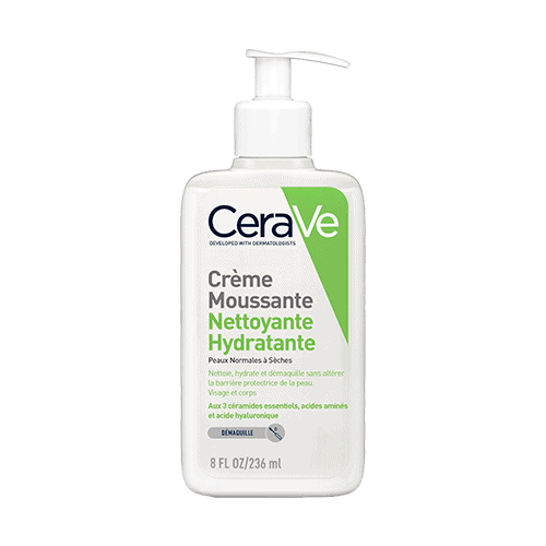 Cerave creme moussante nettoyante hydratante 236 ml (Emballages défectueux  )