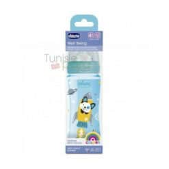 Chicco Biberon Well-Being 330ml , Tétine silicone 4M+