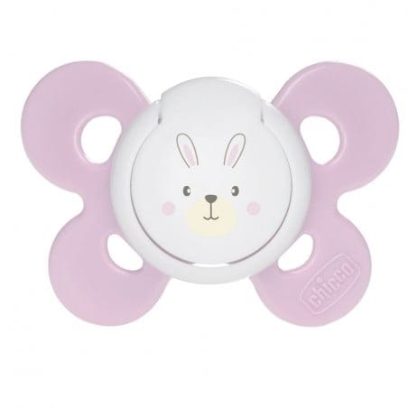 Chicco sucette physio confort silicone lapin rose 0-6m+ – Image 2