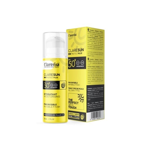 CLARENIA CLARESUN ecran hydratant invisible  spf 50+ 50 ml – Image 2