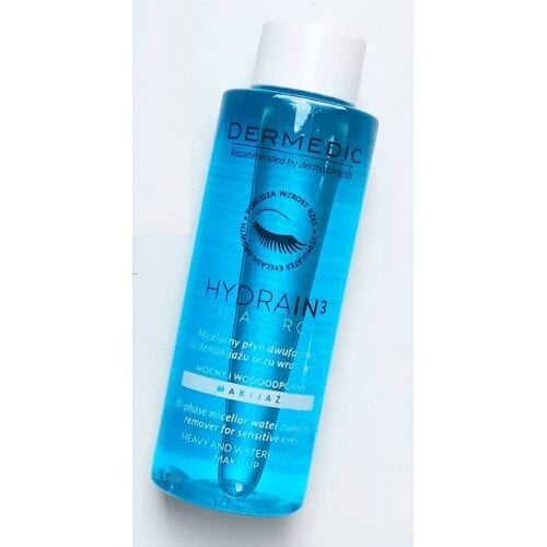 DERMEDIC HYDRAIN 3 HYALURO EAU MICELLAIRE BIPHASÉE POUR LES YEUX 112ML