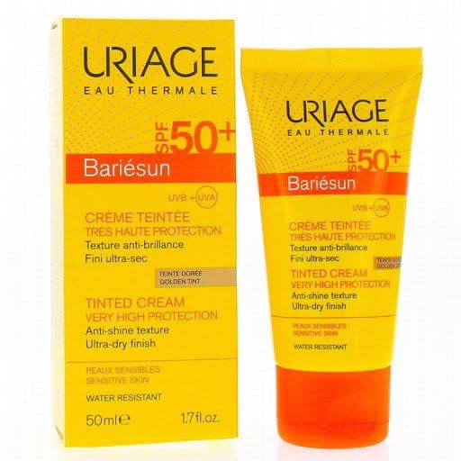 URIAGE Bariésun Crème Solaire Teintée dorée Spf 50 + 50ml – Image 2