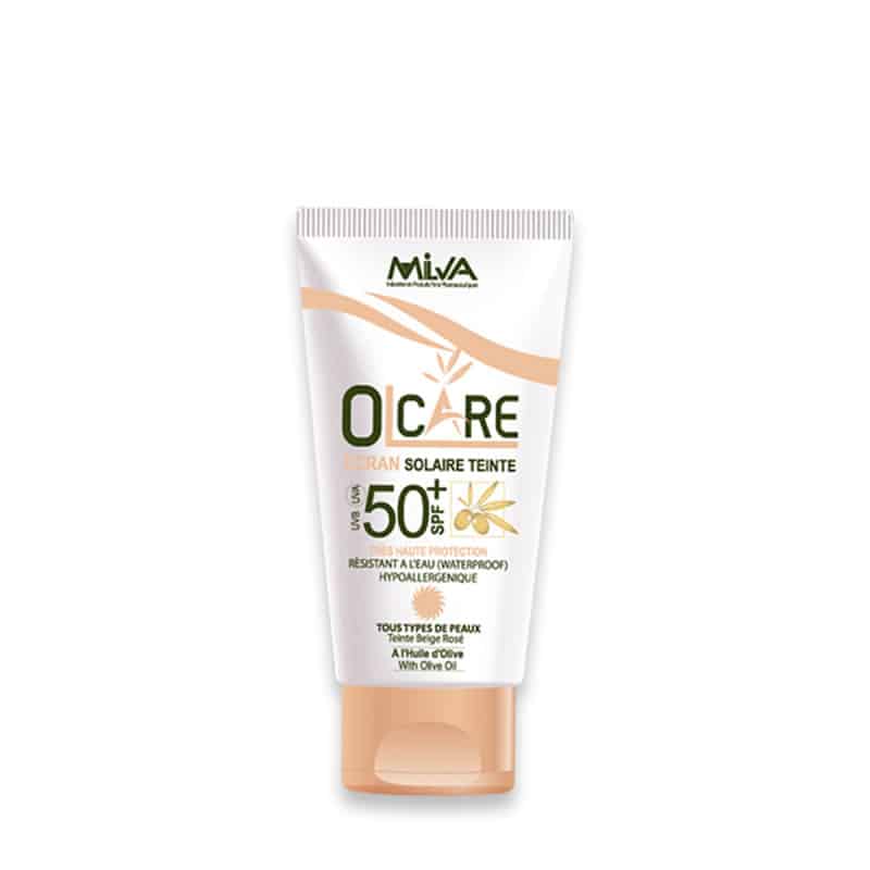 Milva Olcare Ecran Solaire Teinté Beige rosée SPF 50+ + Lait démaquillante 100 ml offert – Image 3