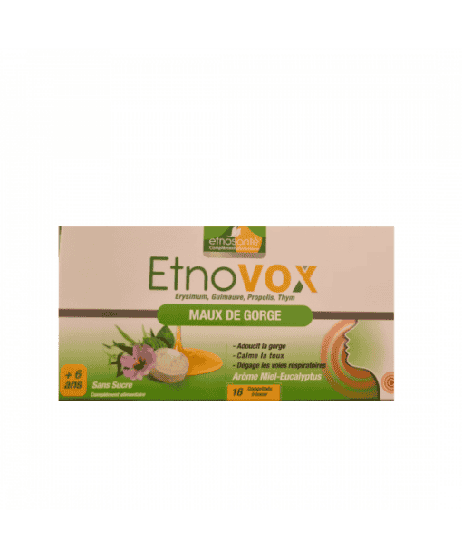 Etnovox miel-eucalyptus 16 pastilles a sucer