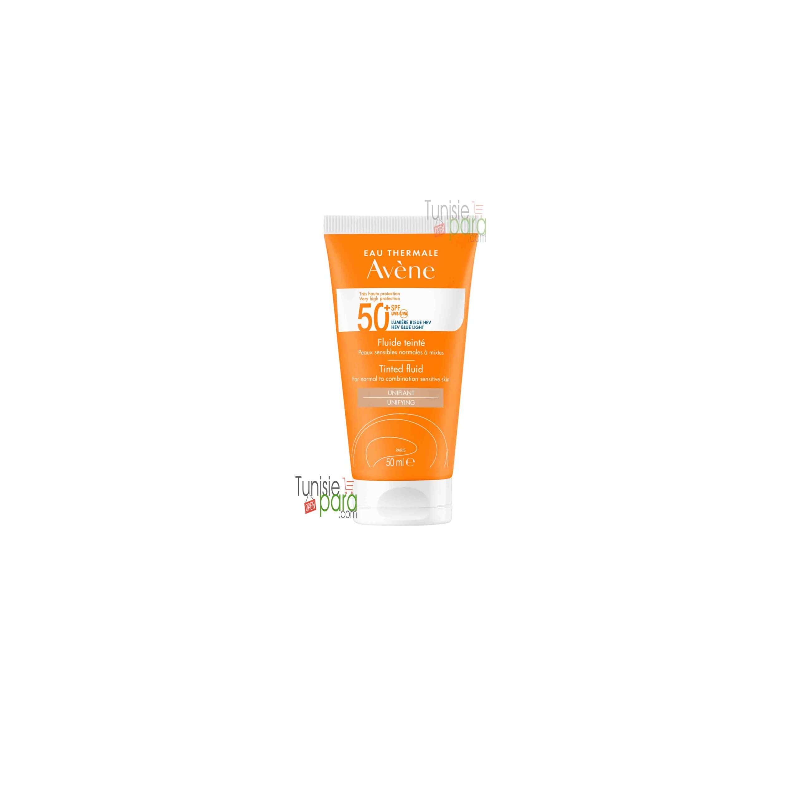 Avene fluide protection solaire teinté spf50+, 50ml