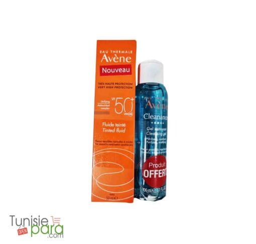 Avene Duo fluide solaire teinté + gel cleanance 100ml – Image 4