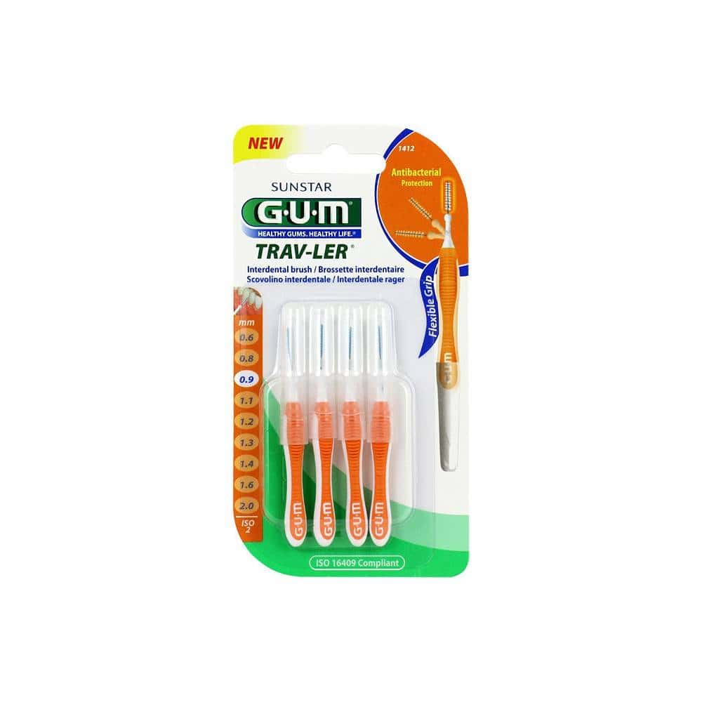 GUM brossette travler ultrafine cylindrique 0,9 MM (1412)