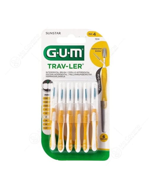 GUM Brossettes Traveler Extrafine conique, bte de 4 (REF.1514) – Image 2