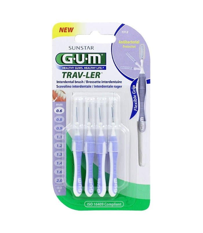 Gum brossettes interdentaires 0.6mm x4 trav-ler REF 1312