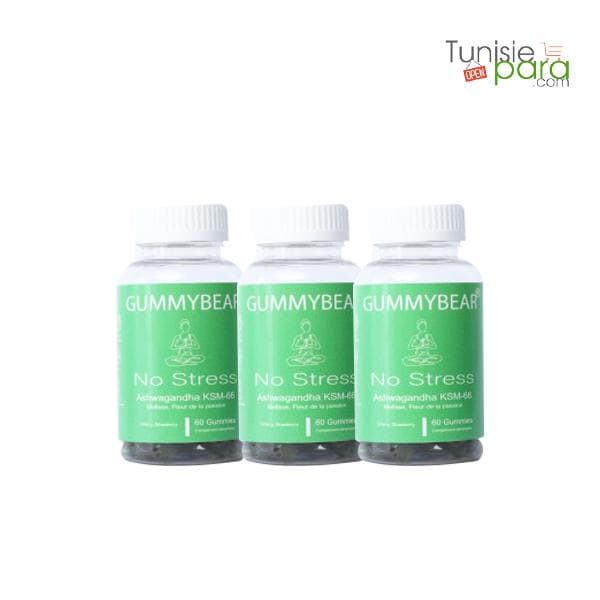 Gummy Bear  no stress  60 Gummies Pack 3 boites