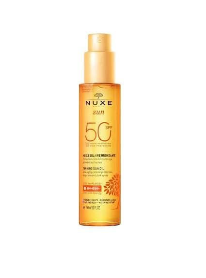NUXE Sun Huile Bronzante visage et corps SPF50 150ml
