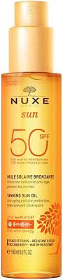 NUXE Sun Huile Bronzante visage et corps SPF50 150ml – Image 2