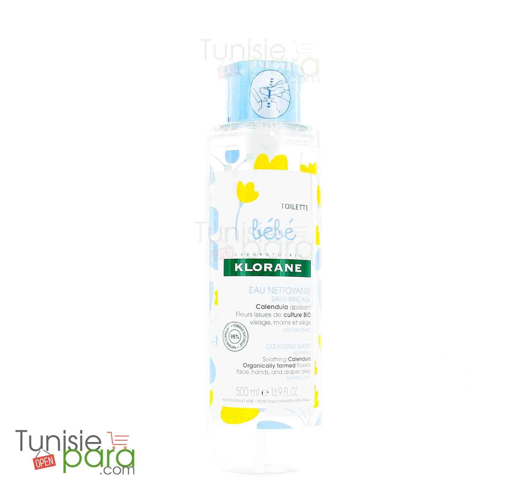 KLORANE  Bébé Eau Nettoyante Micellaire Sans Rinçage 500 ml