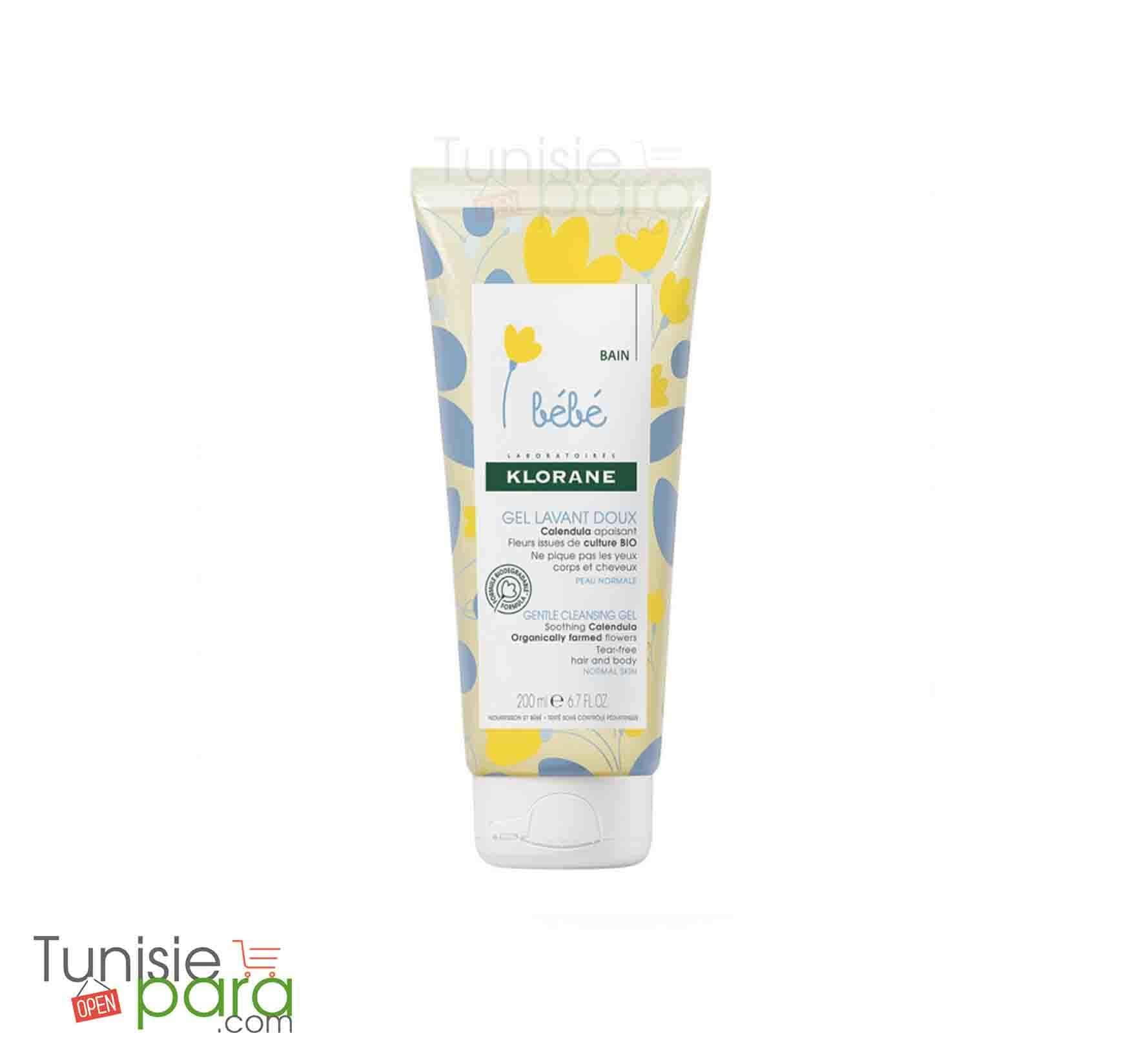 KLORANE Bébé Gel Lavant Doux Corps et Cheveux 200ml